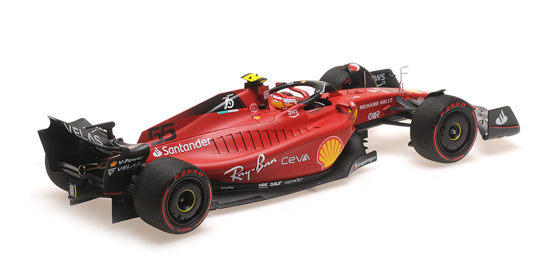 Ferrari F1-75 #55 C.Sainz Bahrain GP 2022 1:18 B.B.R. 