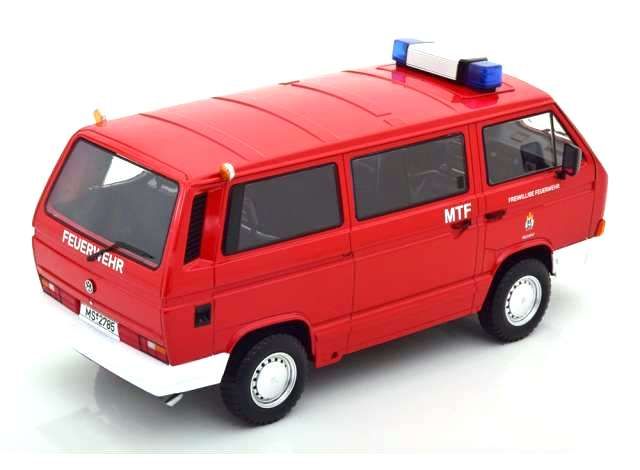 Volkswagen T3 Minibus SYNCRO Feuerwehr 1987 1:18 KK Scale