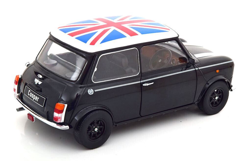 Mini Cooper RHD 1992 with Union Jack black/white 1:12 KK Scale