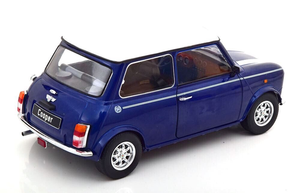 Mini Cooper LHD 1992 blue metallic/white 1:12 KK Scale