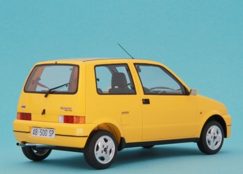 Fiat Cinquecento Sporting 1994 yellow 1:18 Laudoracing Model 