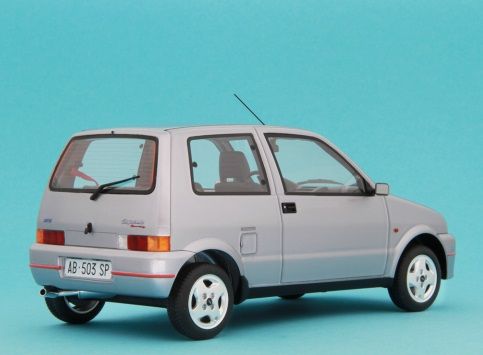 Fiat Cinquecento Sporting 1994 silver 1:18 Laudoracing Model 