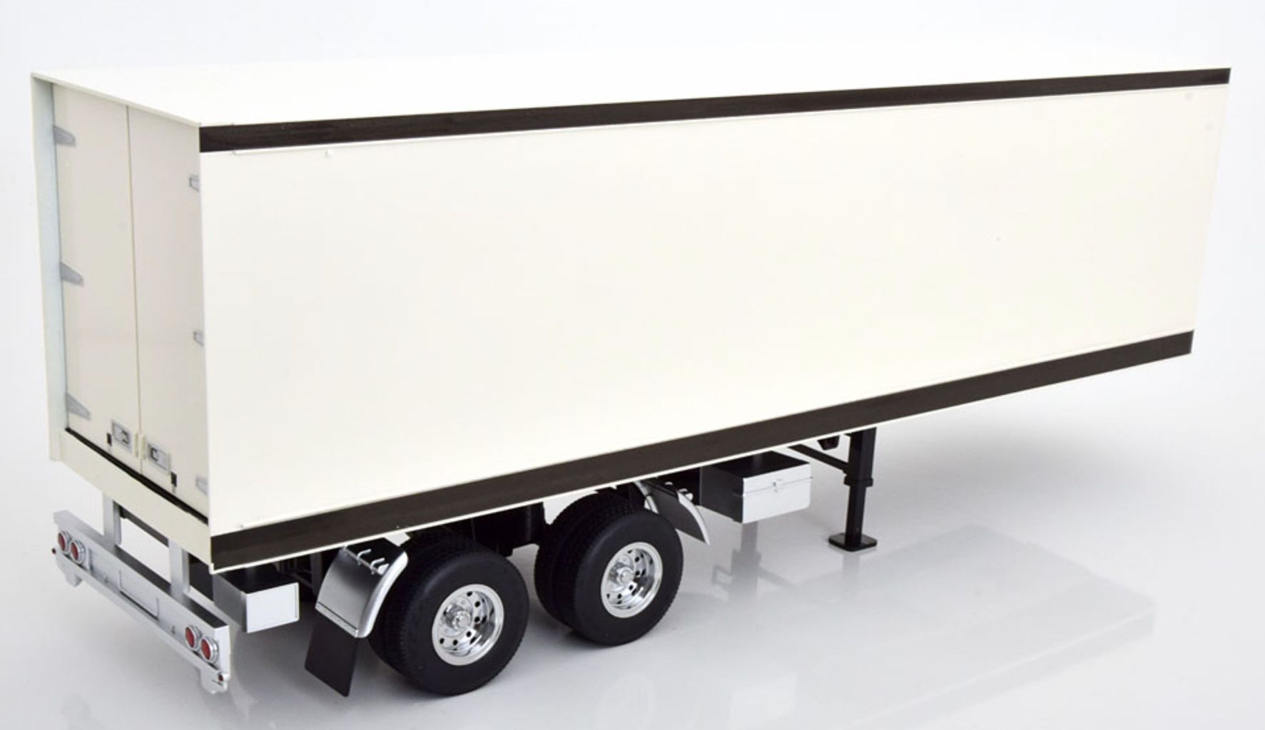 Trailer for Truck Rimorchio white/black 1:18 Road Kings