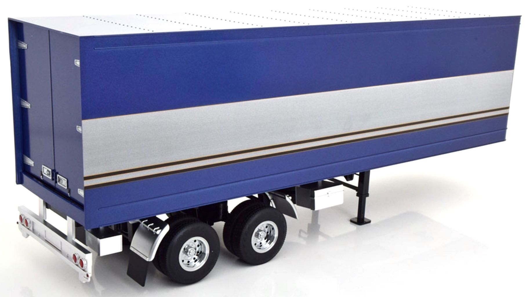 Trailer for Truck Rimorchio blue/silver 1:18 Road Kings