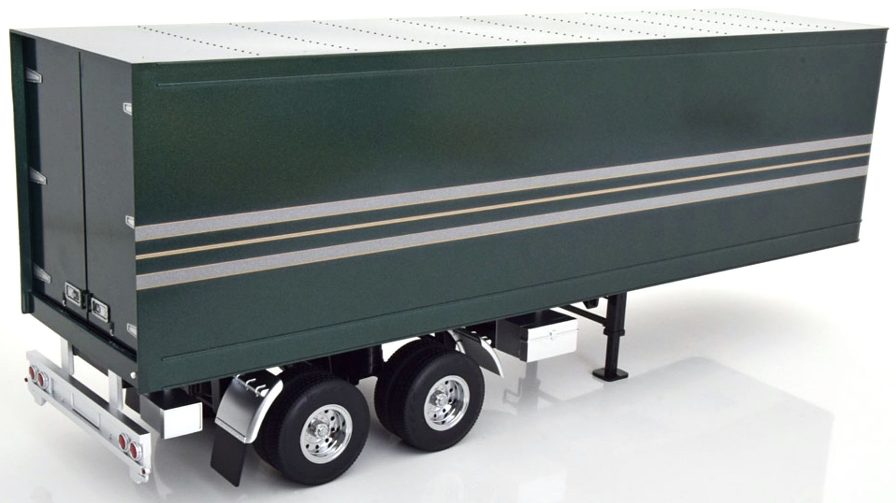 Trailer for Truck Rimorchio green/silver metallic 1:18 Road Kings
