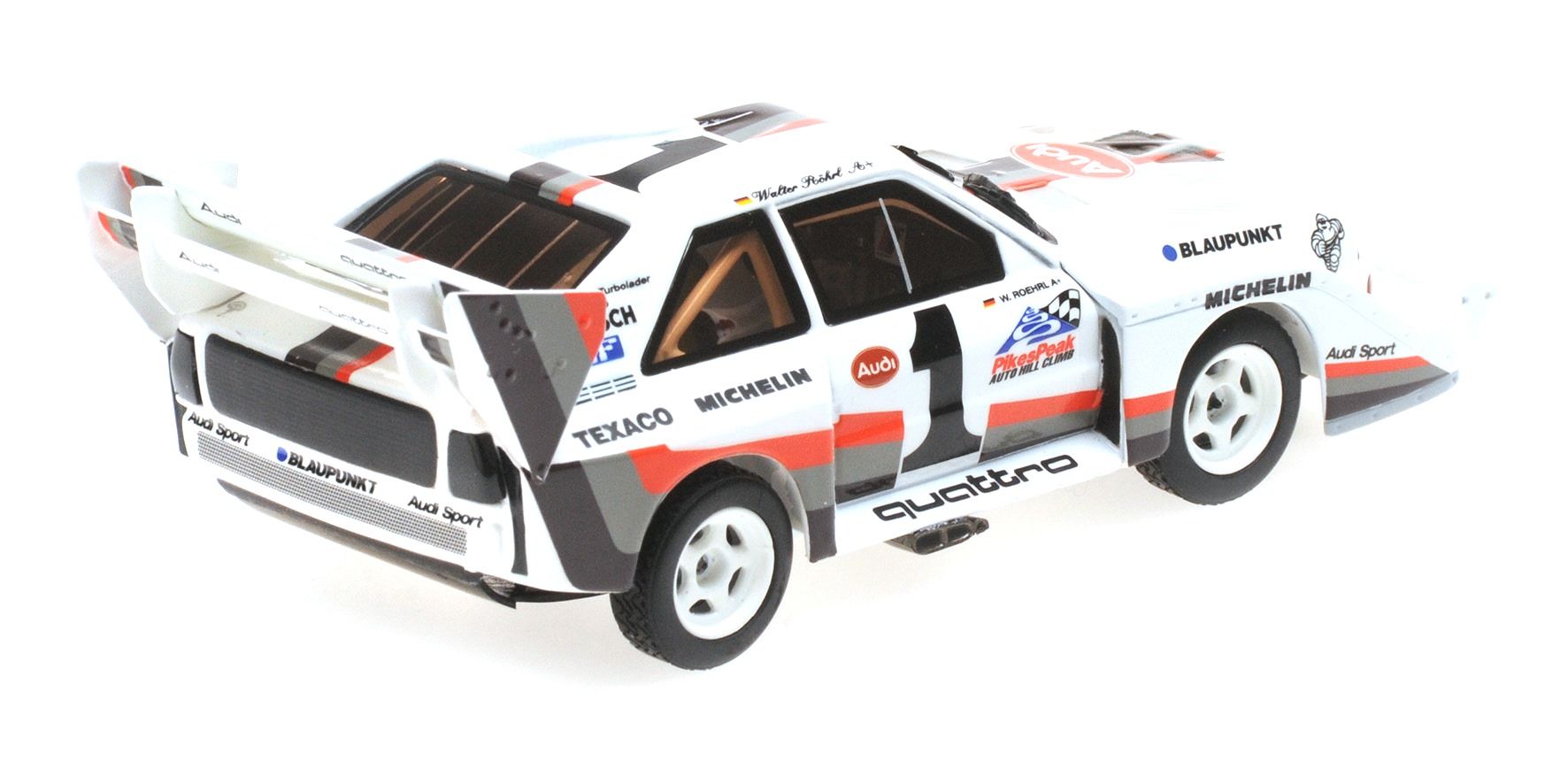 Audi Sport Quattro S1 Walter Röhrl Winner Pikes Peak Hillclimb 1987 1:43 Minichamps