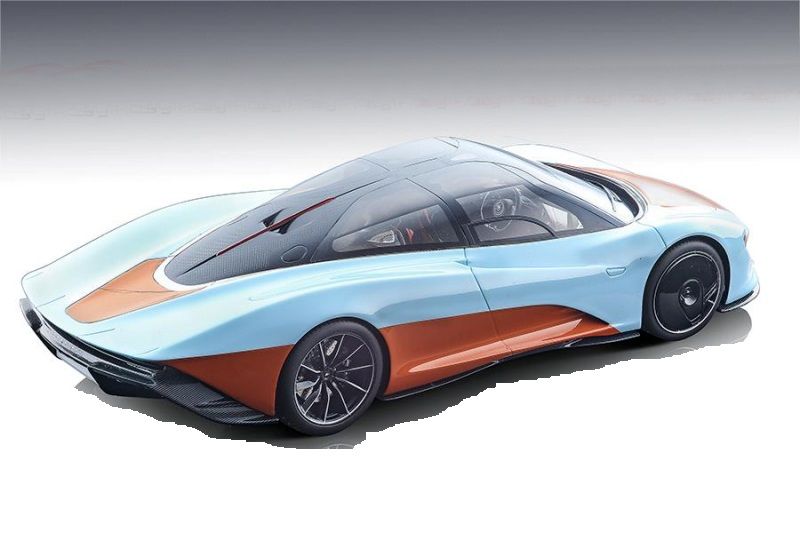 McLaren Speedtail 2020 blue/orange 1:43 Tecnomodel
