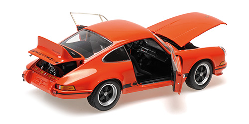 Porsche 911 Carrera RS 1972 orange/black decor 1:18 Minichamps 
