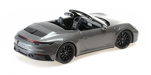 Porsche 911 Carrera 4 GTS Cabriolet 2020 grey metallic 1:18 Minichamps 