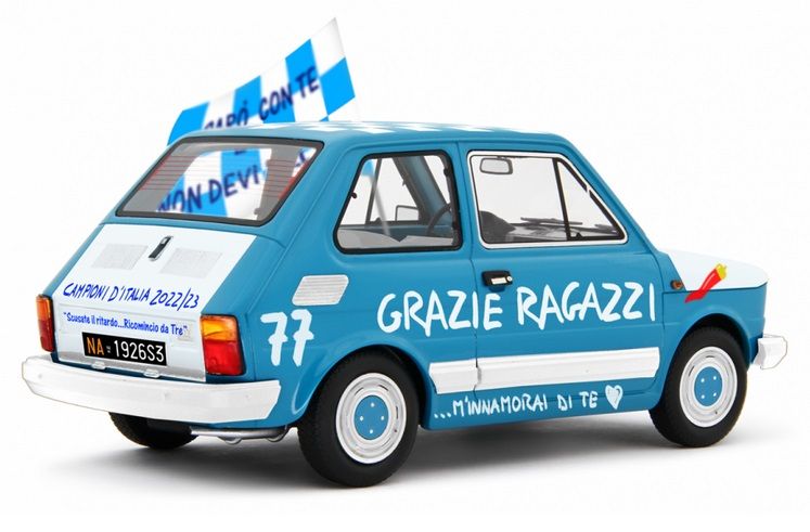 Fiat 126 *Forza Napoli III Scudetto 2022/23* 1976 1:18 Laudoracing Model