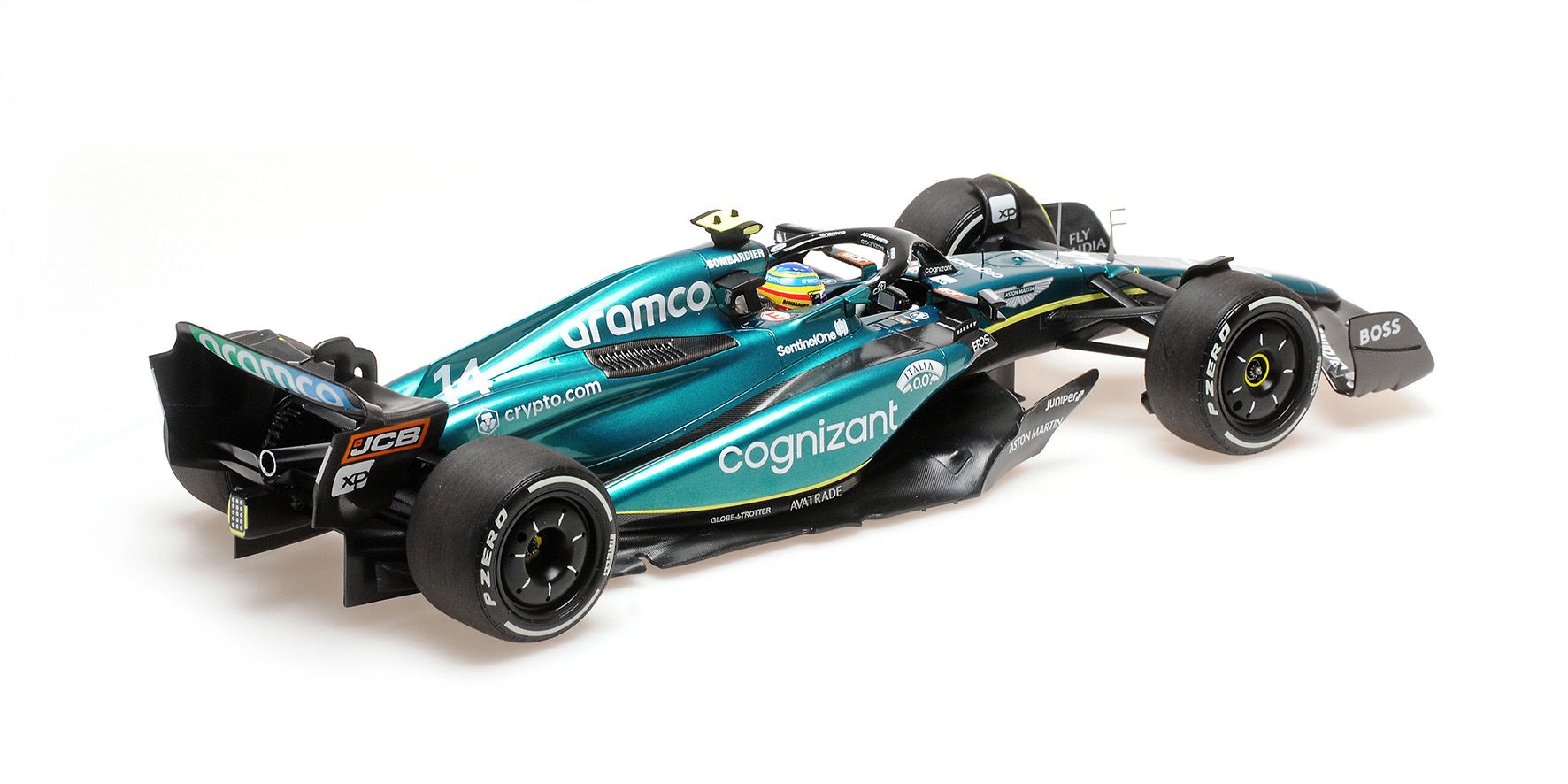 Aston Martin ARAMCO Cognizant F1 Team AMR23 #14 F.Alonso 3rd Saudi Arabian GP 2023 1:18 Minichamps 