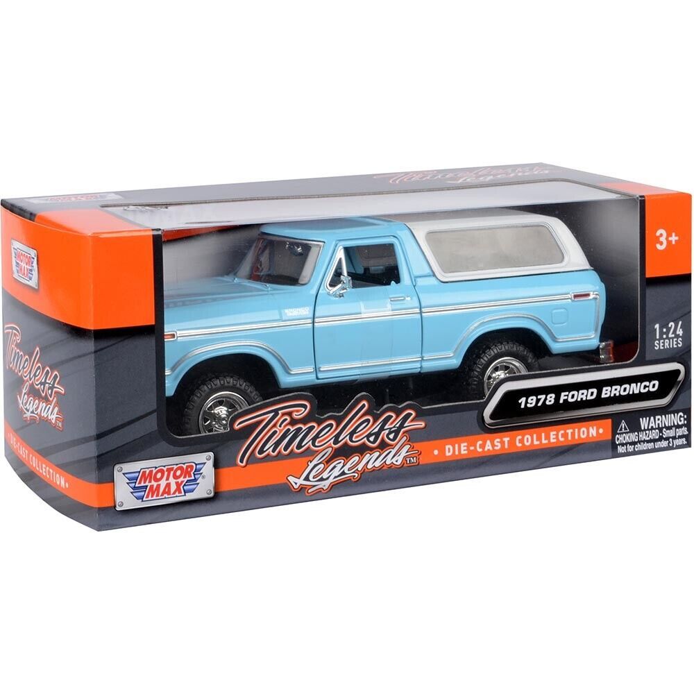 Ford Bronco Hard Top 1978 blue 1:24 Motor Max