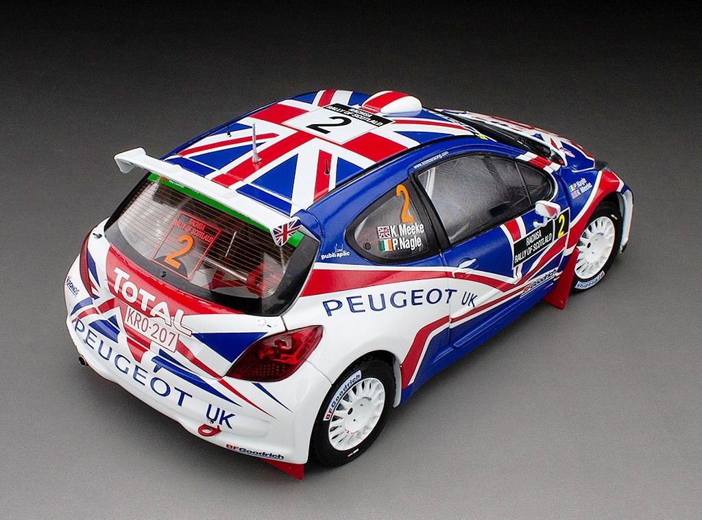 Peugeot 207 S2000 #2 Meeke/Nagle Rally of Scotland 2010 1:18 Sun Star