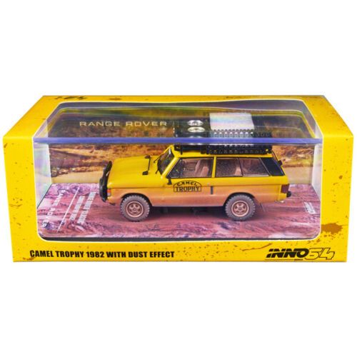 Range Rover *Classic* Camel Trophy 1982 + tool box + 4 fuel container 1:64 Inno Models