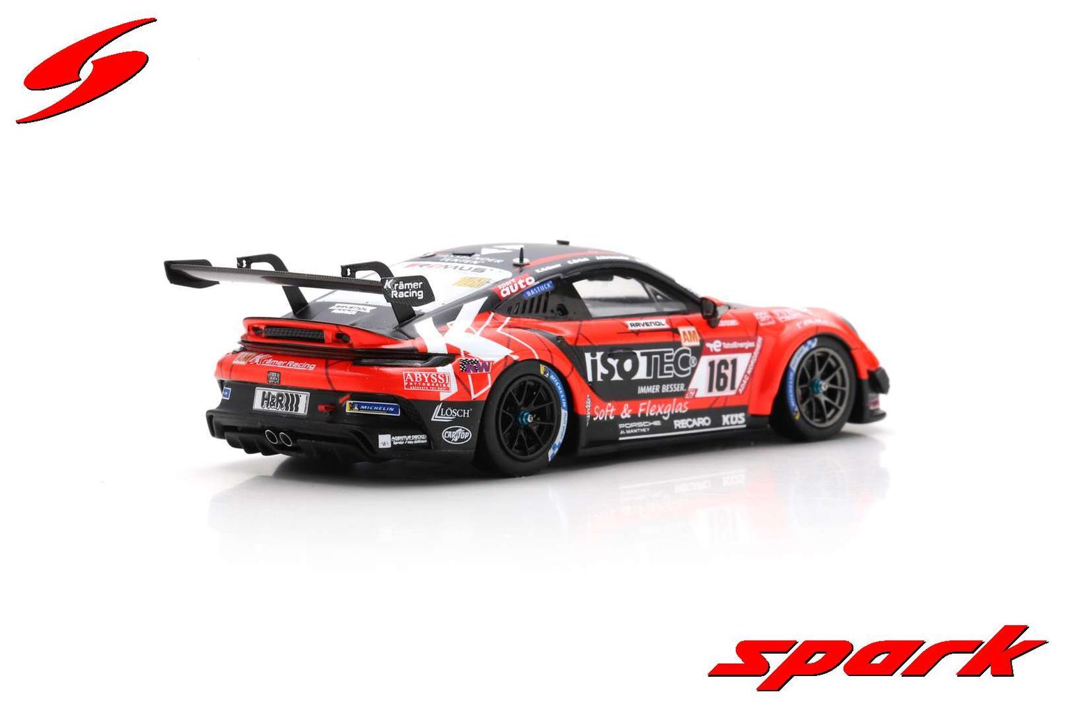 Porsche 911 GT3 CUP 992 #161 Krämer/Brück/Veremenko/SELV Winner Cup 2 class 24H Nürburgring 2023 1:43 Spark