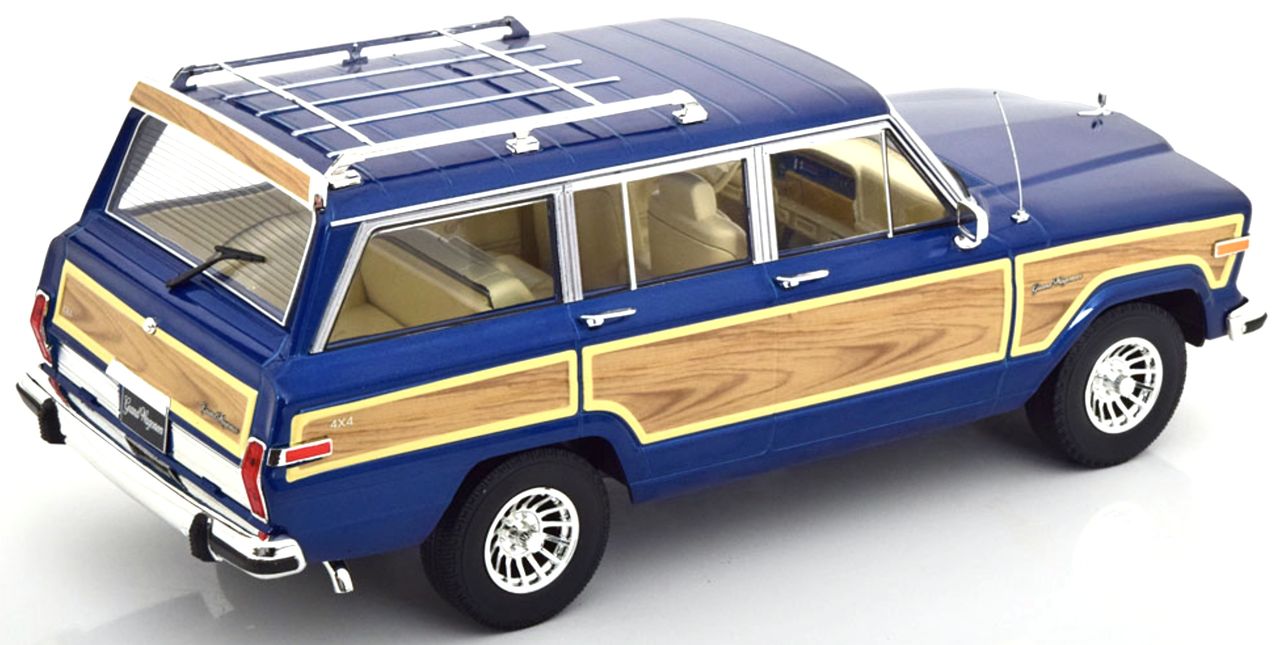 Jeep Grand Wagoneer 1989 blue metallic 1:18 KK Scale