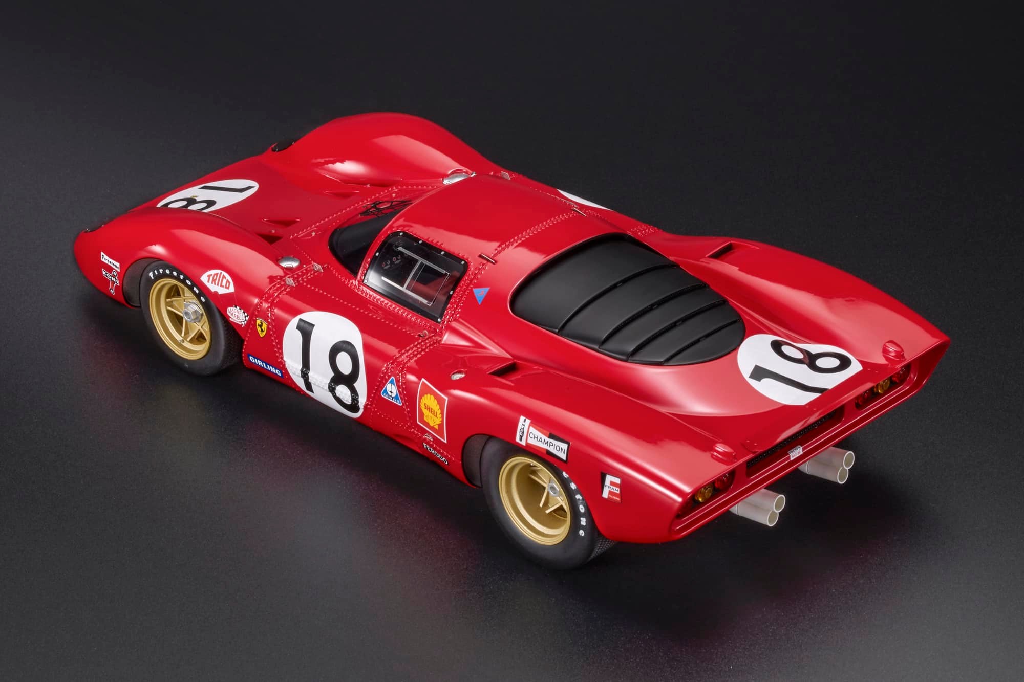 Ferrari 312P Coupe Team SEFAC #18 Rodriguez/Piper 24H Le Mans 1969 1:18 Top Marques Collectibles