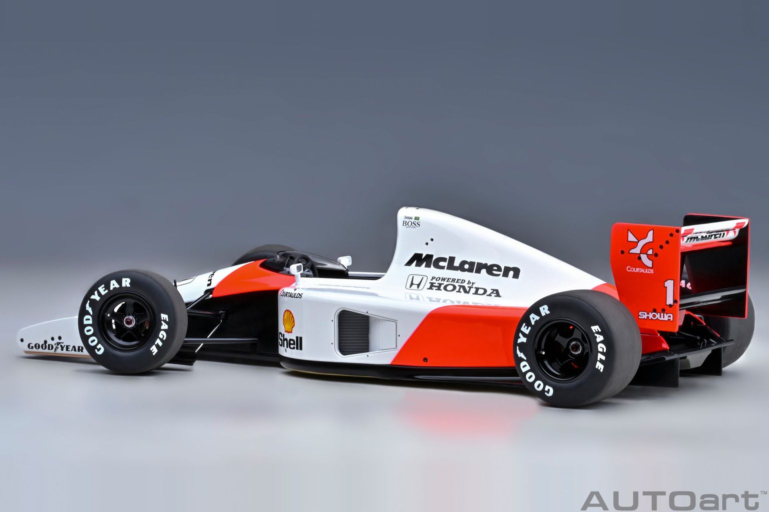 McLaren Honda MP4/6 #1 A.Senna Japanese GP 1991 with McLaren Logo 1:18 AUTOart