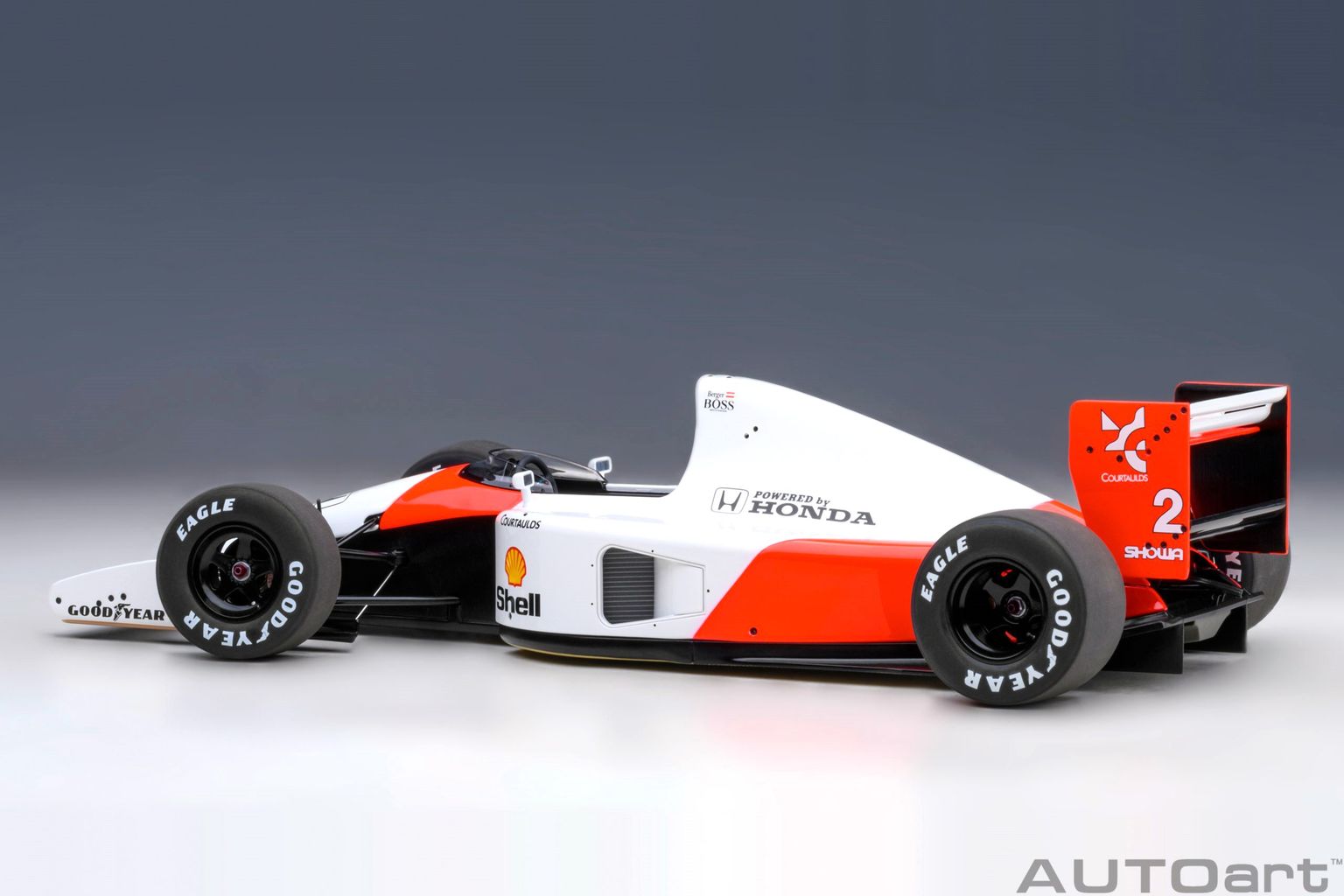 McLaren F1 MP4/6 Honda #2 G.Berger Japan GP 1991 without McLaren Logo 1:18 AUTOart