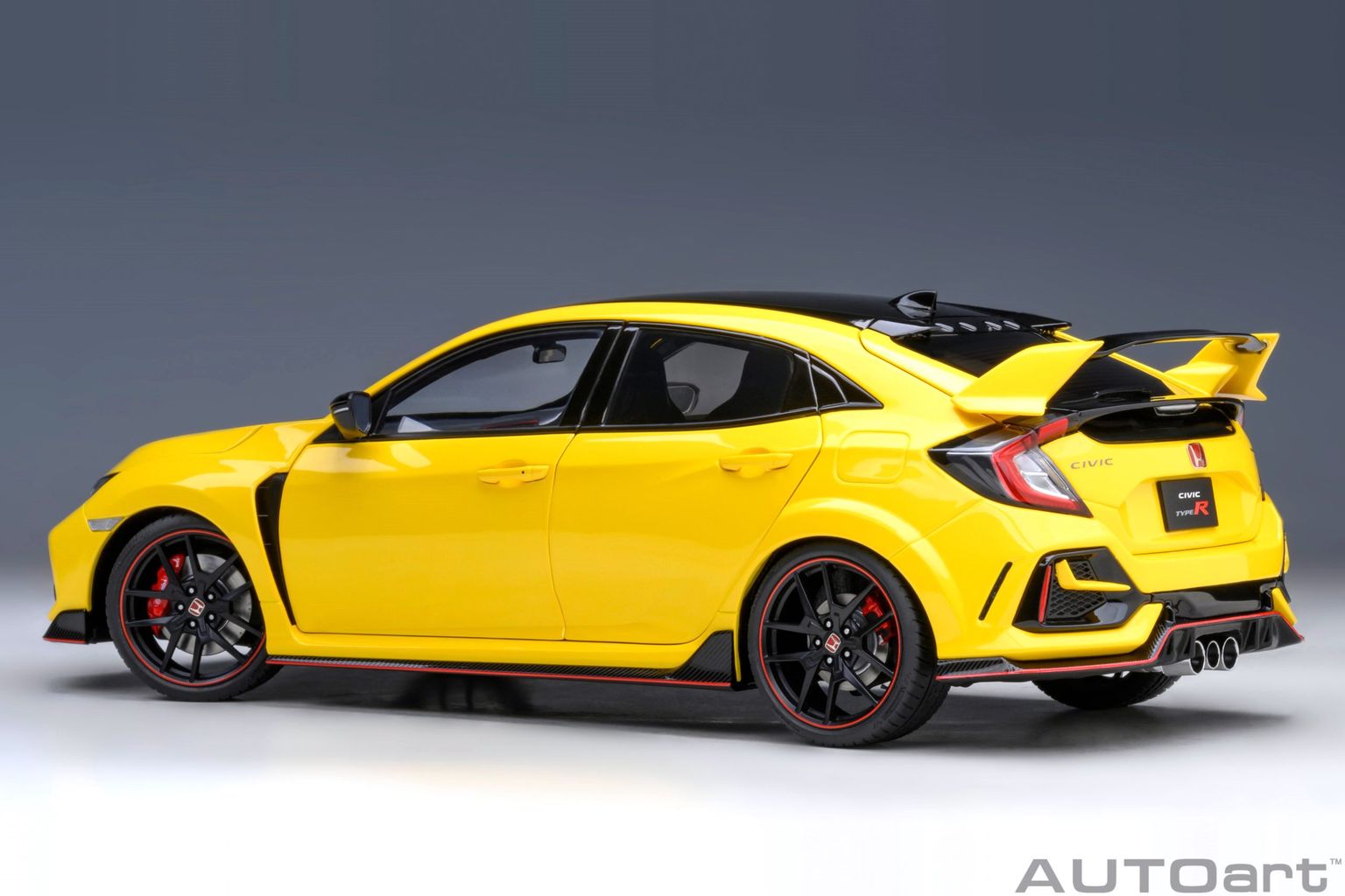 Honda Civic Type R FK8 2021 yellow 1:18 AUTOart
