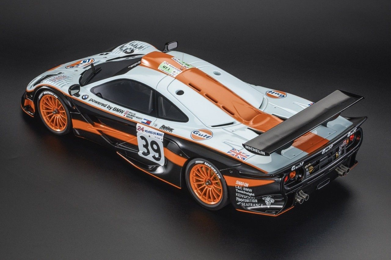 McLaren F1 GTR 6.0L V12 Team Gulf Davidoff GTC Racing #39 Bellm/Scott/Sekiya 24H Le Mans 1997 1:12 Top Marques Collectibles