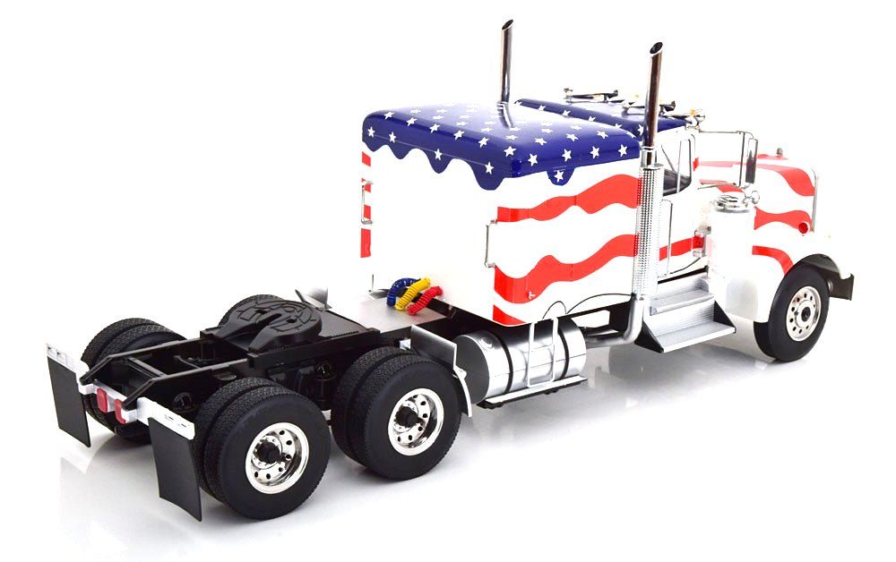 Kenworth W900 Tractor Truck Stars & Stripes Livery 3-Assi 1989 white/blue/red 1:18 Road Kings