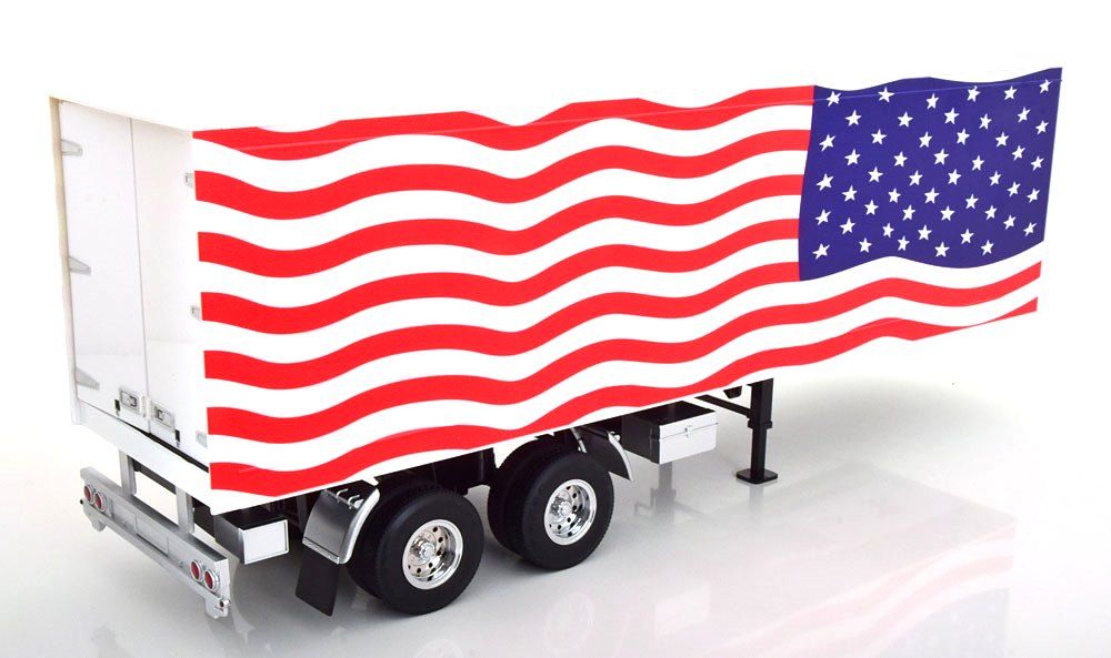 Trailer for Truck Stars & Stripes Livery red/white/blue 1:18 Road Kings