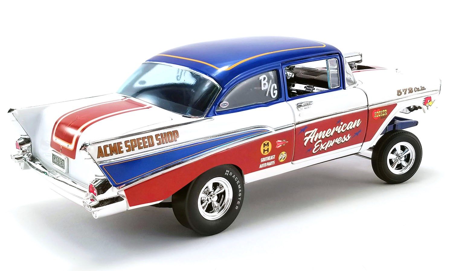Chevrolet Bell Air Gasser *American Express* 1957 1:18 Acme Diecast
