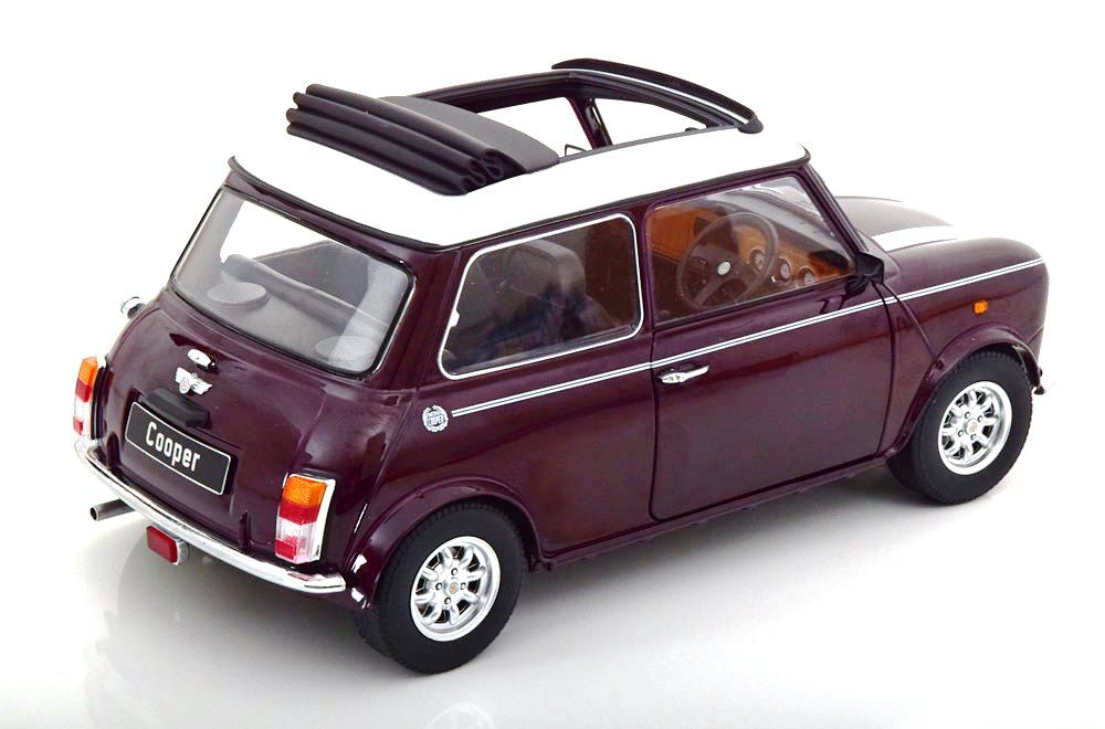 Mini Cooper Sunroof RHD 1992 purple/white 1:12 KK Scale
