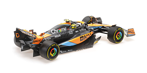 McLaren F1 Team MCL60 #4 L.Norris 2nd Hungarian GP 2023 1:18 Minichamps 