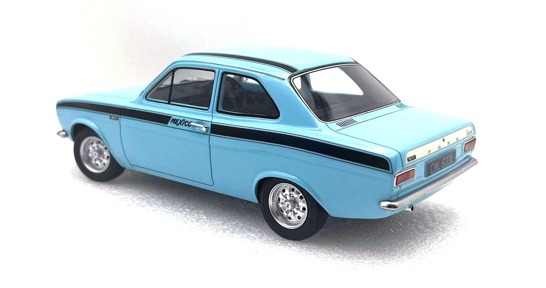 Ford England Escort MKI Mexico 1973 blue/black 1:18 Cult Scale Models