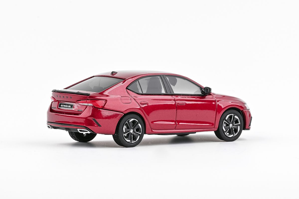 Škoda Octavia IV RS 2020 červená volcano metalíza 1:43 Abrex
