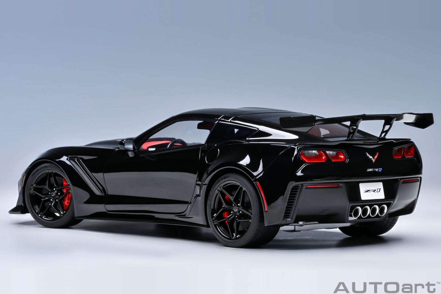 Chevrolet Corvette C7 ZR1 2019 gloss black 1:18 AUTOart