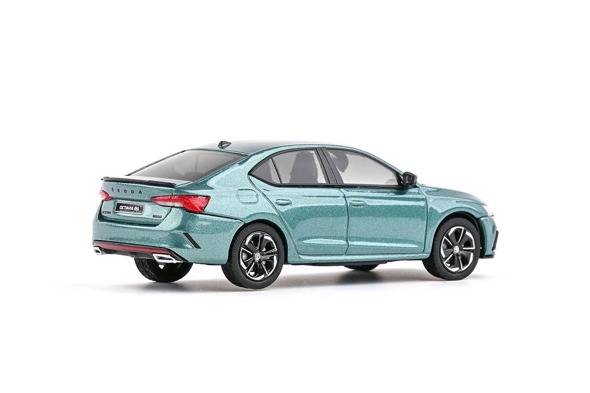 Škoda Octavia IV RS 2020 zelená water world metalíza 1:43 Abrex