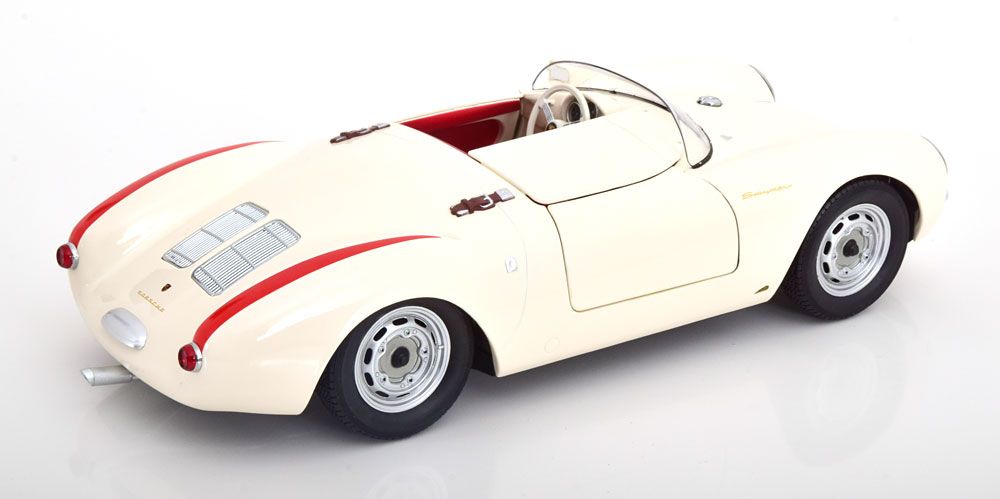 Porsche 550A Spider 1953 white/red 1:12 KK Scale