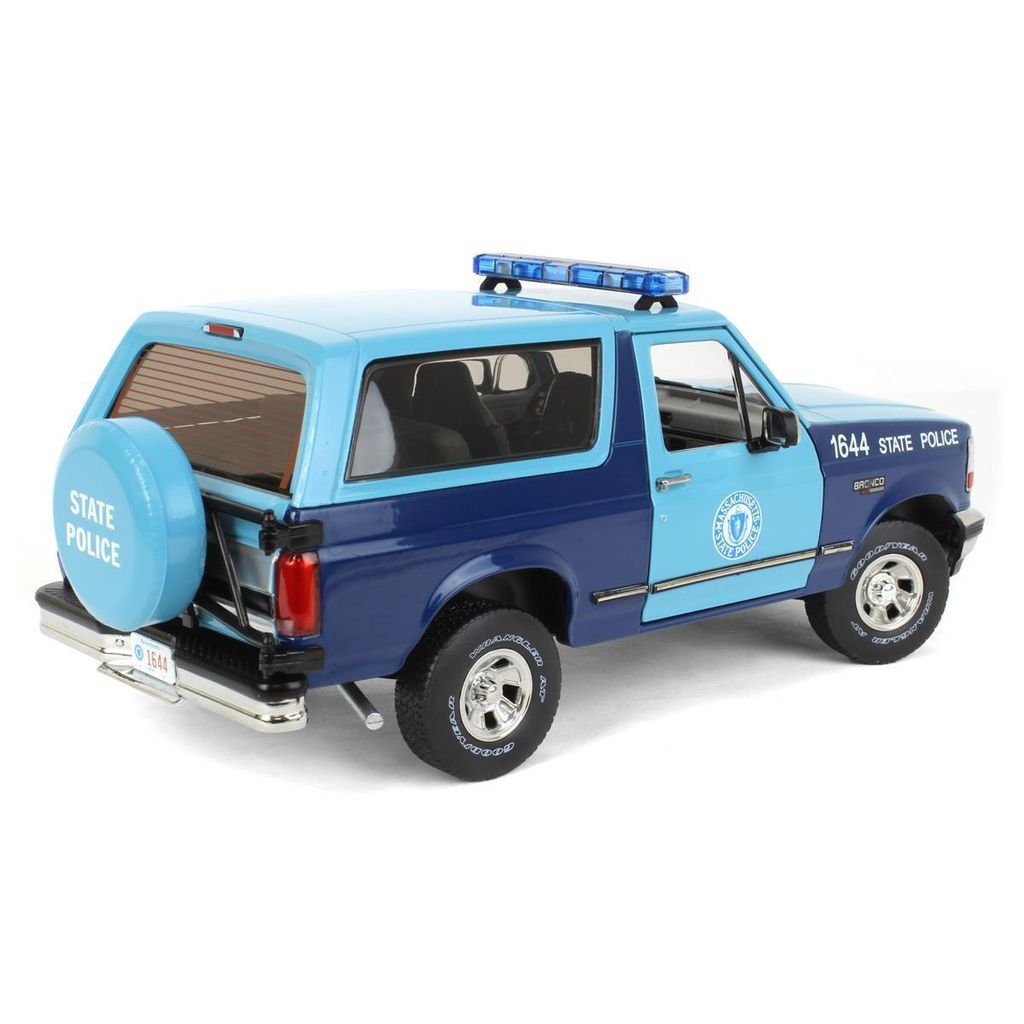 Ford Bronco XLT Massachusetts State Police 1996 1:18 Greenlight