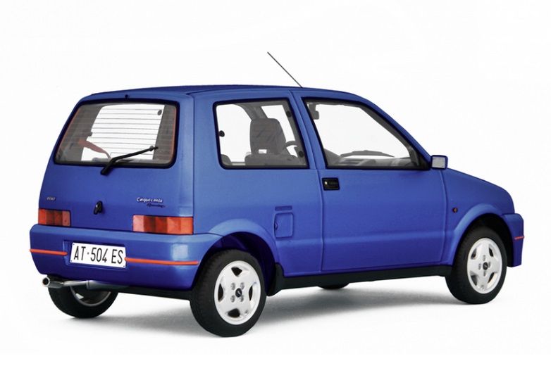 Fiat Cinquecento Sporting 1994 blue metallic 1:18 Laudoracing Model 