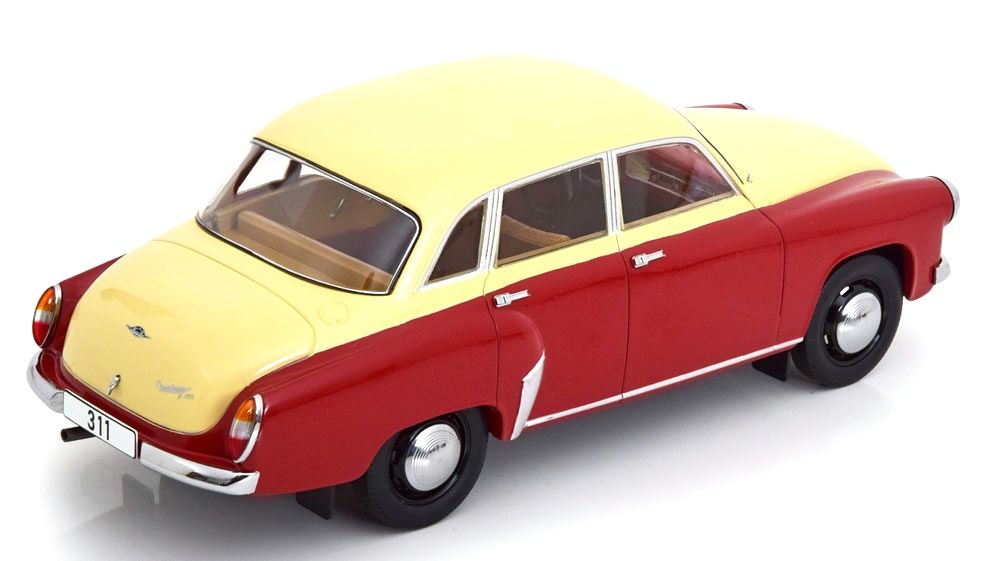 Wartburg 311 1959 red beige 1:18 MCG Modelcar Group