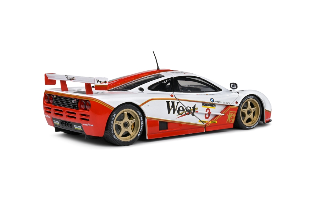 McLaren F-1 GTR BMW V12 Team West #8 Nielsen/Bscher BPR GT Endurance 1995 1:18 Solido