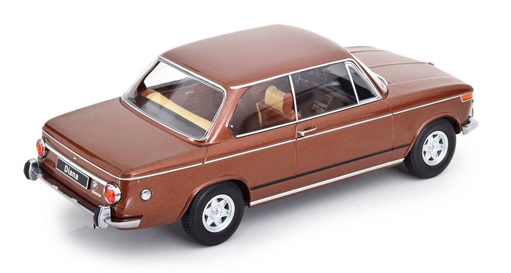 BMW 2002 ti Diana 1970 brown metallic 1:18 KK Scale