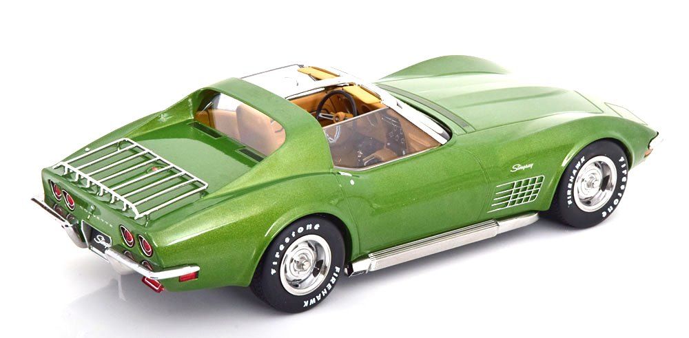 Chevrolet Corvette C3 1972 light green metallic 1:18 KK Scale