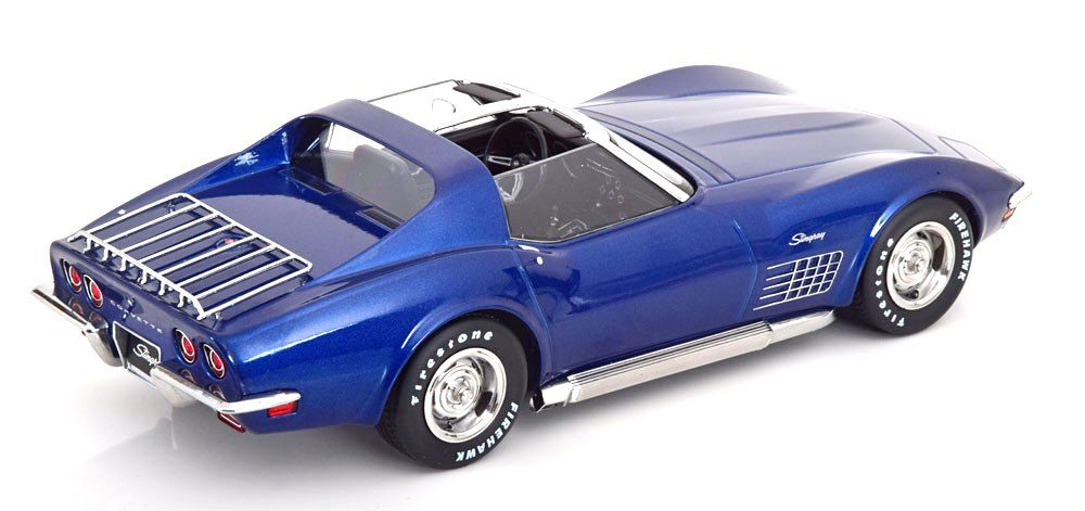 Chevrolet Corvette C3 1972 blue metallic 1:18 KK Scale