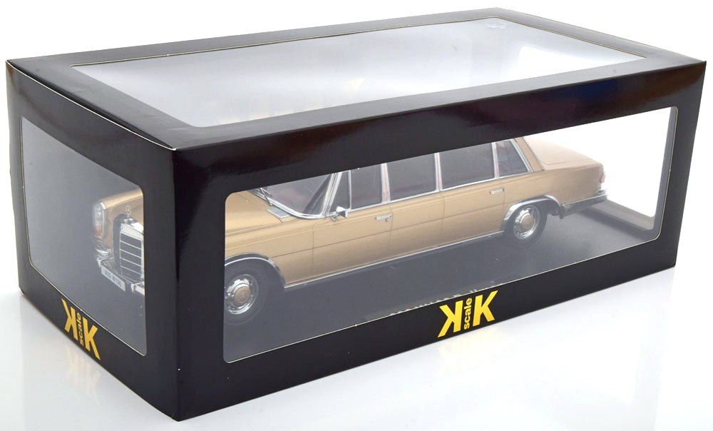 Mercedes-Benz S-Class 600 LWB Pullman W100 1964 gold metallic 1:18 KK Scale