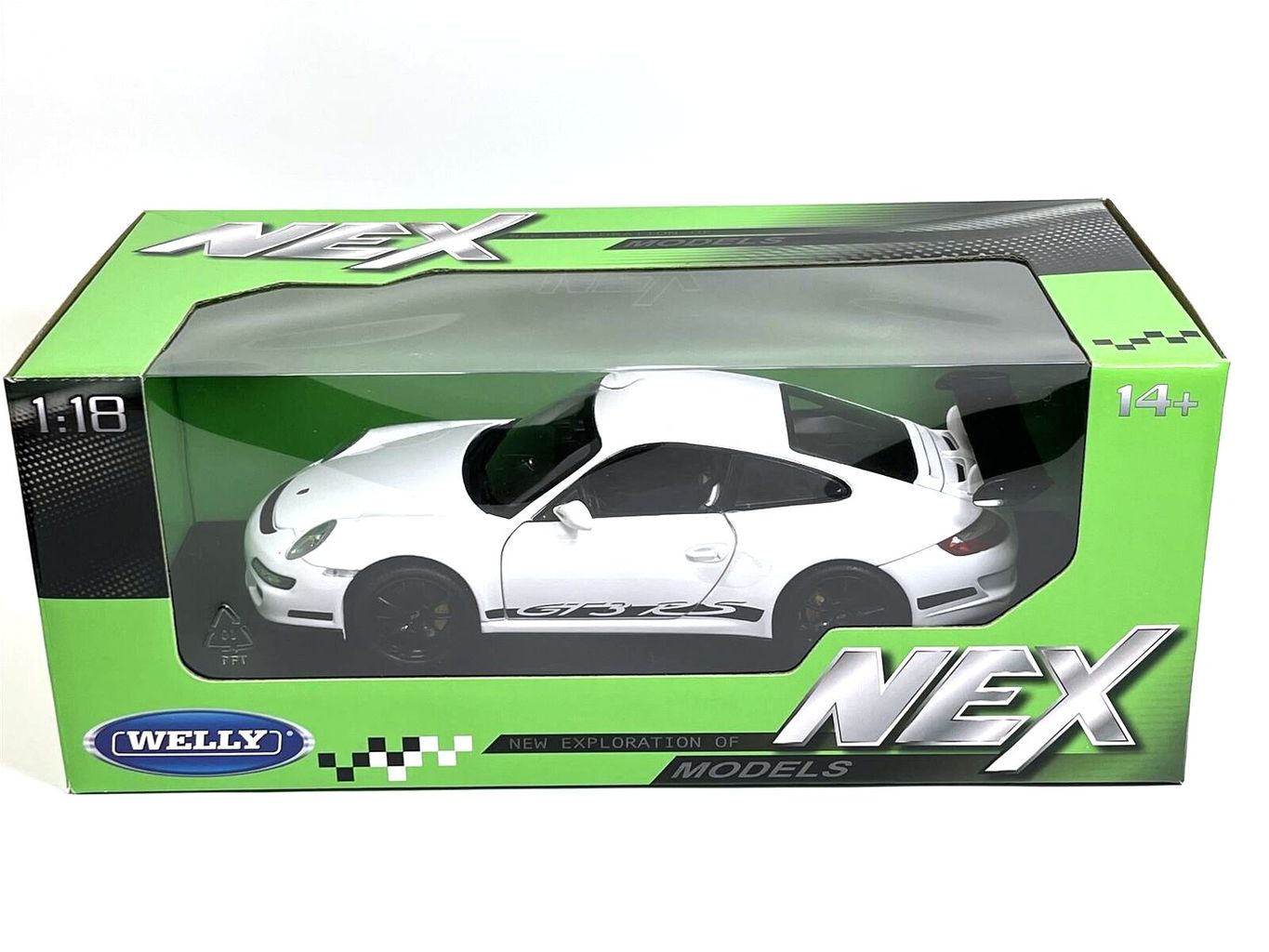 Porsche 911 (997) GT3 RS white 1:18 Welly