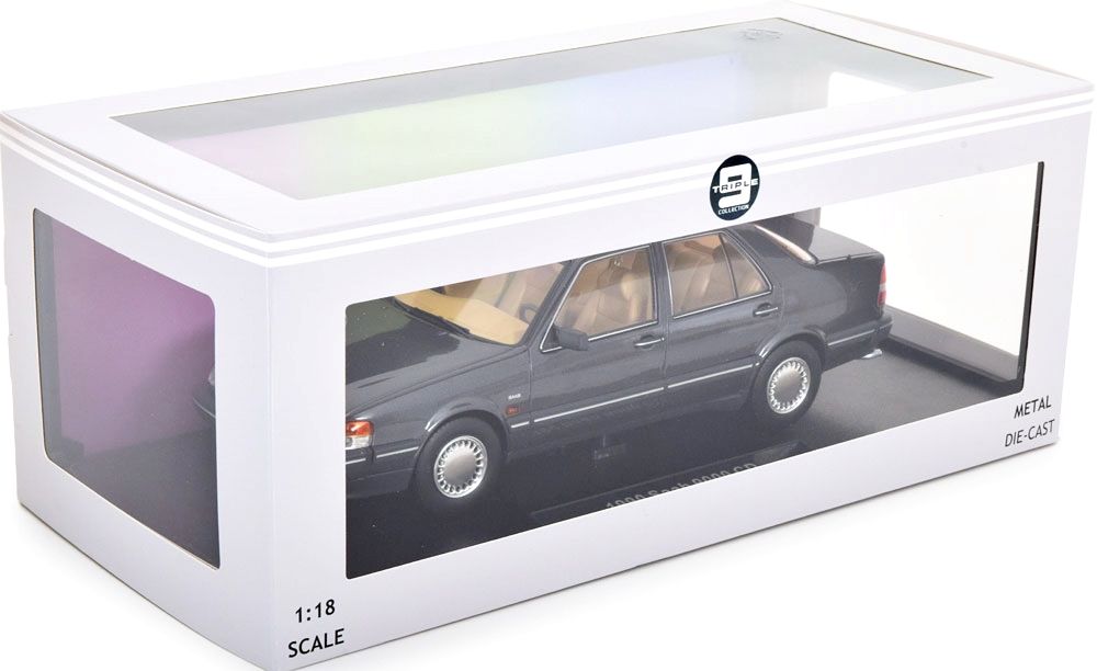 Saab 9000 CD Turbo 1990 grey metallic 1:18 Triple9 Collection
