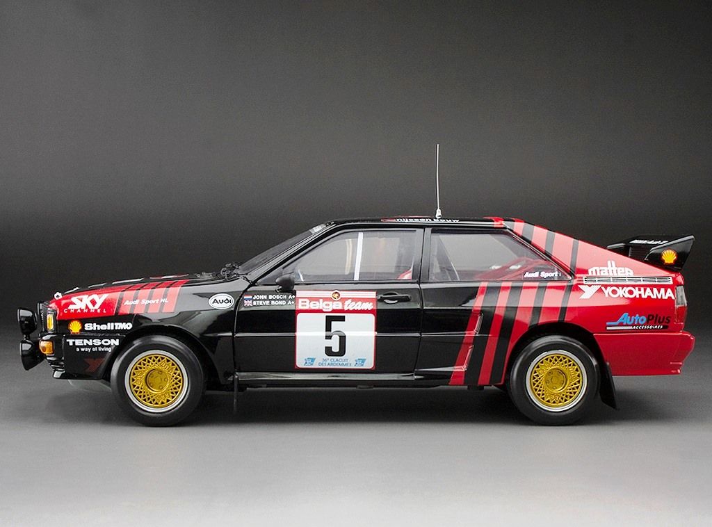 Audi Quattro A2 #5 Bosch/Bond Circuit des Ardennes 1986 1:18 Sun Star