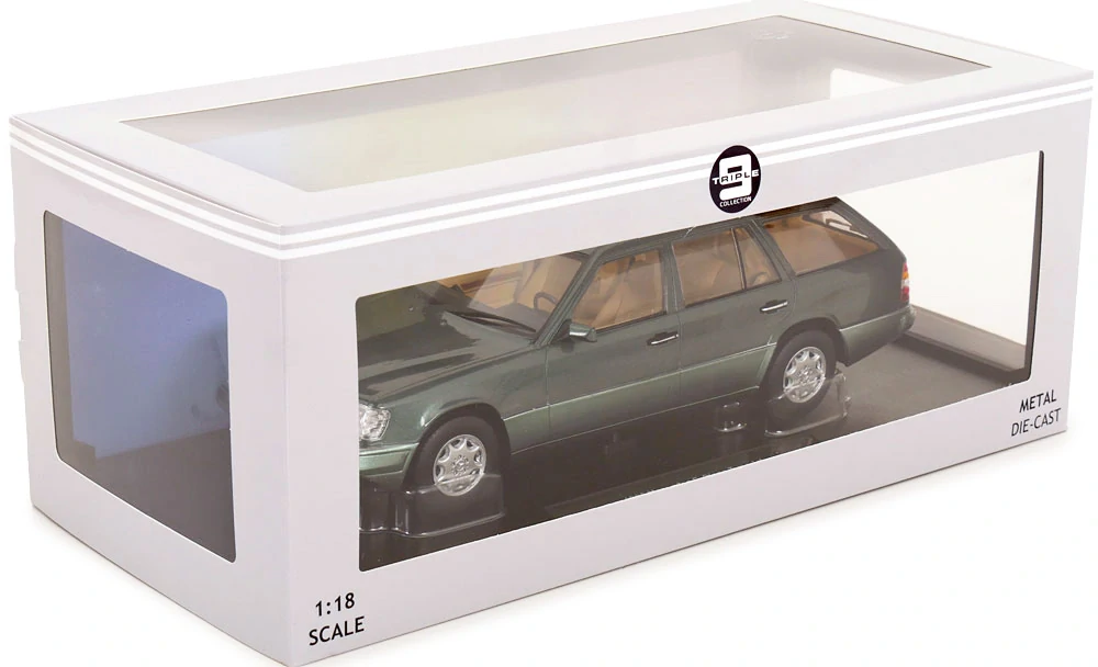 Mercedes-Benz E-Class T Model 1995 green/beige interior 1:18 Triple9 Collection