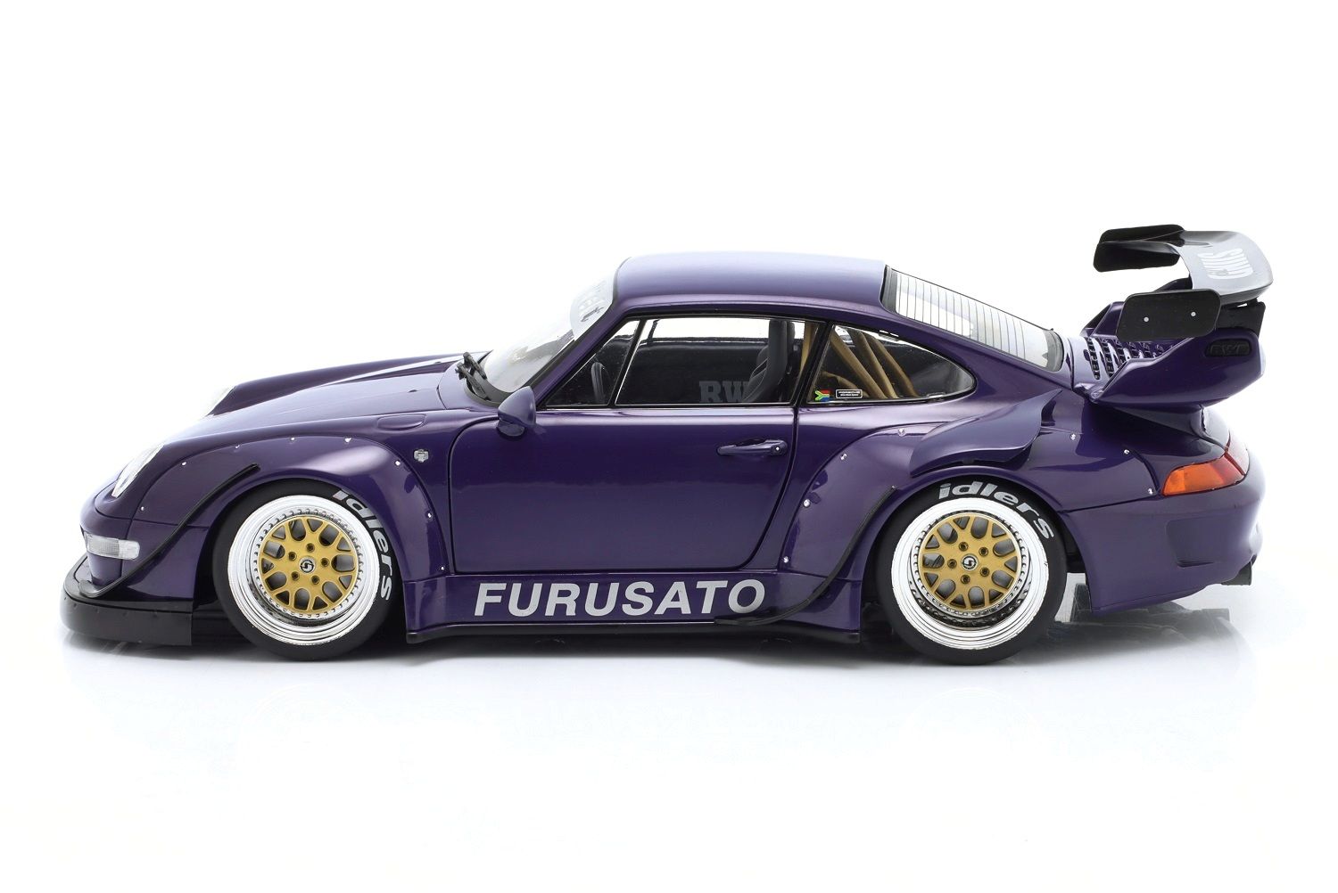 Porsche 911 (993) RWB Rauh-Welt Furusato Sidney Hoffmann purple 1:18 Werk83