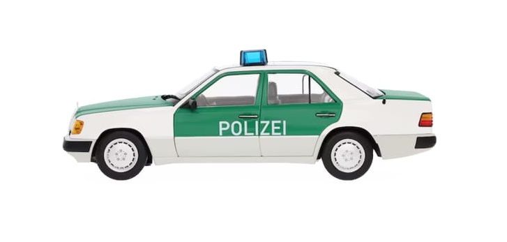 Mercedes-Benz 230 E W124 1989-1993 Limousine Polizei 1:18 Norev