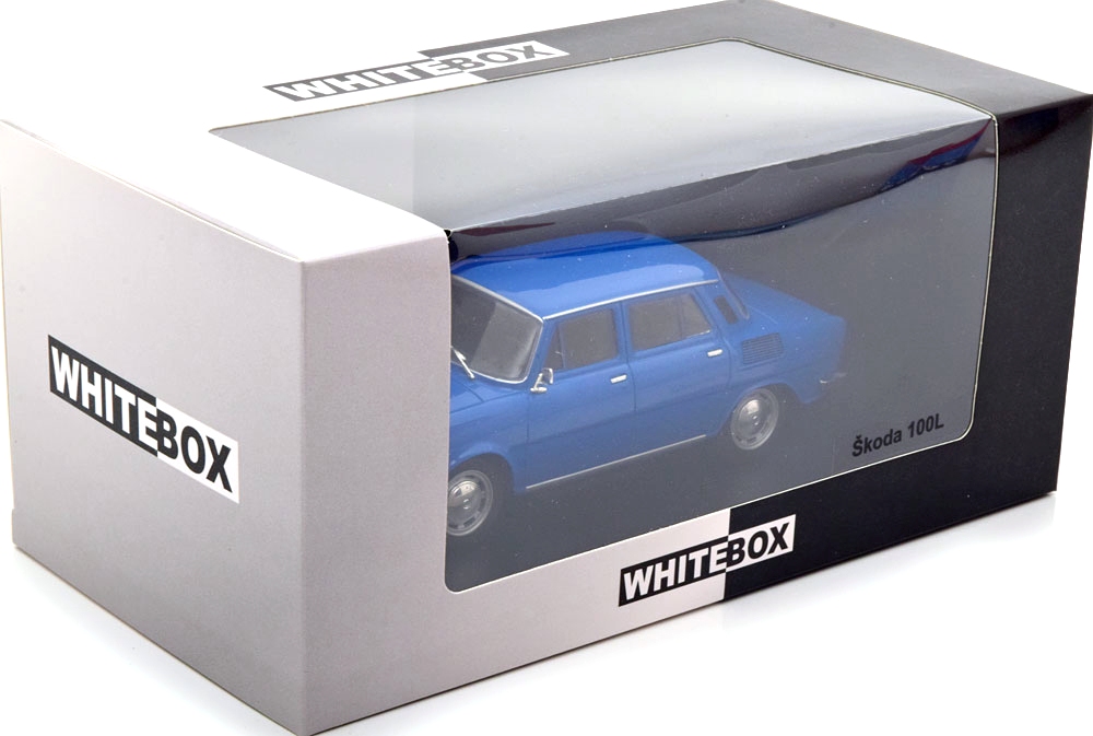Škoda 100L 1974 blue 1:24 WhiteBox